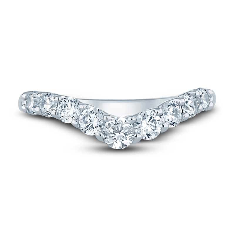 Main Image 3 of Pnina Tornai Lab-Created Diamond Contour Anniversary Band 1 ct tw Round 14K White Gold