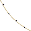 Thumbnail Image 2 of Solid Station Necklace Navy Blue Enamel 14K Yellow Gold 18"