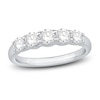 Thumbnail Image 1 of Diamond 5-Stone Anniversary Band 1 ct tw Round 14K White Gold