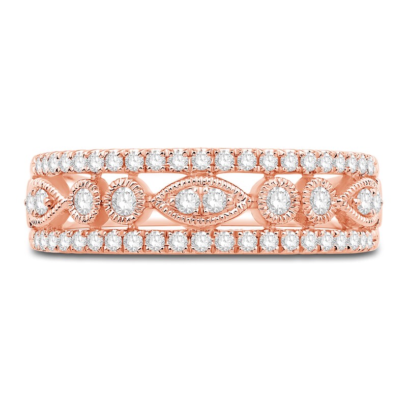 Main Image 3 of Diamond Anniversary Band 3/8 ct tw Round 14K Rose Gold