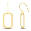 Thumbnail Image 2 of Open Rectangle Earrings 14K Yellow Gold