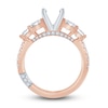Thumbnail Image 2 of Pnina Tornai Lab-Grown Diamond Engagement Ring Setting 1-3/8 ct tw Princess/Round 14K Rose Gold