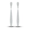 Thumbnail Image 1 of Diamond Drop Earrings 3/8 ct tw Round 10K White Gold