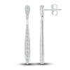 Thumbnail Image 2 of Diamond Drop Earrings 3/8 ct tw Round 10K White Gold