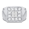 Thumbnail Image 3 of Men's Diamond Ring 1-1/2 ct tw Square-cut/Round 14K White Gold