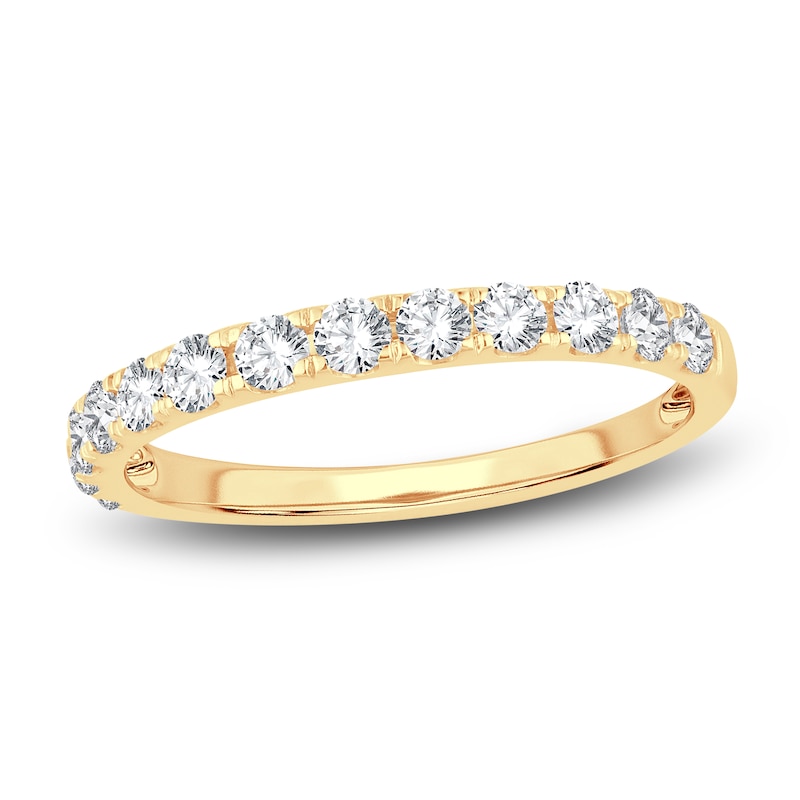 Main Image 1 of Diamond Wedding Band 1/2 ct tw Round 14K Yellow Gold