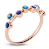 Thumbnail Image 2 of Juliette Maison Natural Blue Zircon & Natural Blue Sapphire Ring 10K Rose Gold