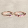 Thumbnail Image 4 of Juliette Maison Natural Garnet & Natural Citrine Ring 10K White Gold
