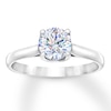 Thumbnail Image 0 of THE LEO First Light Diamond Solitaire Ring 1 ct 14K White Gold (I1/I)