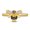Thumbnail Image 1 of Le Vian Diamond Bee Ring 1/5 ct tw Round 14K Honey Gold