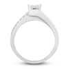 Thumbnail Image 2 of Diamond Engagement Ring 1/2 ct tw Princess/Round 14K White Gold