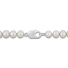Thumbnail Image 2 of Men's Freshwater Cultured Pearl Necklace Sterling Silver 20"