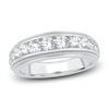 Thumbnail Image 1 of Men's Diamond Wedding Band 1-1/2 ct tw Round 14K White Gold
