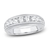 Thumbnail Image 0 of Men's Diamond Wedding Band 1-1/2 ct tw Round 14K White Gold