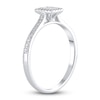 Thumbnail Image 1 of Diamond Promise Ring 1/4 ct tw Round/Baguette 14K White Gold