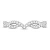 Thumbnail Image 2 of Diamond Contour Anniversary Band 1/5 ct tw Round 14K White Gold