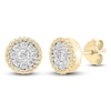 Thumbnail Image 0 of Diamond Rope Stud Earrings 1/2 ct tw Round 14K Yellow Gold