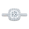 Thumbnail Image 3 of Pnina Tornai Lab-Grown Diamond Engagement Ring 2-1/2 ct tw Cushion/Round 14K White Gold