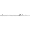 Thumbnail Image 2 of Personalized High-Polish Flower Pendant Necklace Diamond Accent 14K White Gold 18"