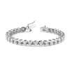 Thumbnail Image 0 of Diamond Tennis Bracelet 3 ct tw Round 14K White Gold 7"