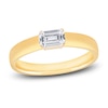 Thumbnail Image 0 of Diamond Solitaire Engagement Ring 1/2 ct tw Emerald 14K Yellow Gold (I/SI2)