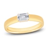 Thumbnail Image 1 of Diamond Solitaire Engagement Ring 1/2 ct tw Emerald 14K Yellow Gold (I/SI2)