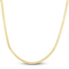 Thumbnail Image 0 of Solid Herringbone Chain Necklace 14K Yellow Gold 18" 4.6mm