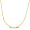 Thumbnail Image 1 of Solid Herringbone Chain Necklace 14K Yellow Gold 18" 4.6mm