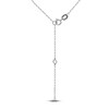 Thumbnail Image 3 of Yoko London White Akoya Cultured Pearl Necklace 1/5 ct tw Diamonds 18K White Gold 16-18" Adjustable