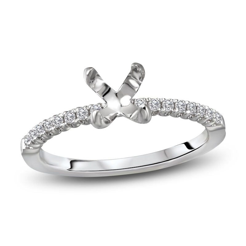 Main Image 1 of Diamond Engagement Ring Setting 1/6 ct tw Round Platinum