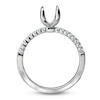 Thumbnail Image 1 of Diamond Engagement Ring Setting 1/6 ct tw Round Platinum