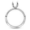 Thumbnail Image 2 of Diamond Engagement Ring Setting 1/6 ct tw Round Platinum