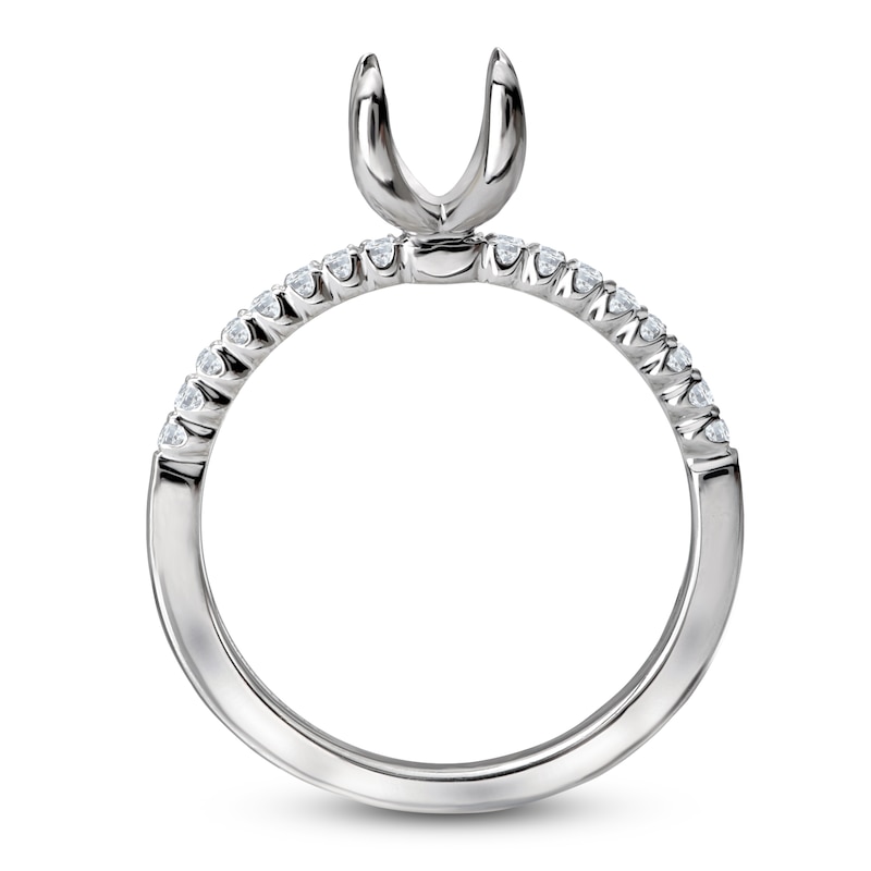 Diamond Engagement Ring Setting 1/6 ct tw Round Platinum