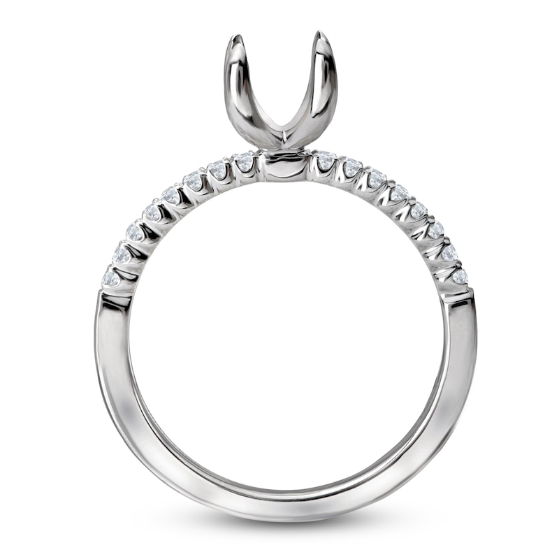 Main Image 2 of Diamond Engagement Ring Setting 1/6 ct tw Round Platinum