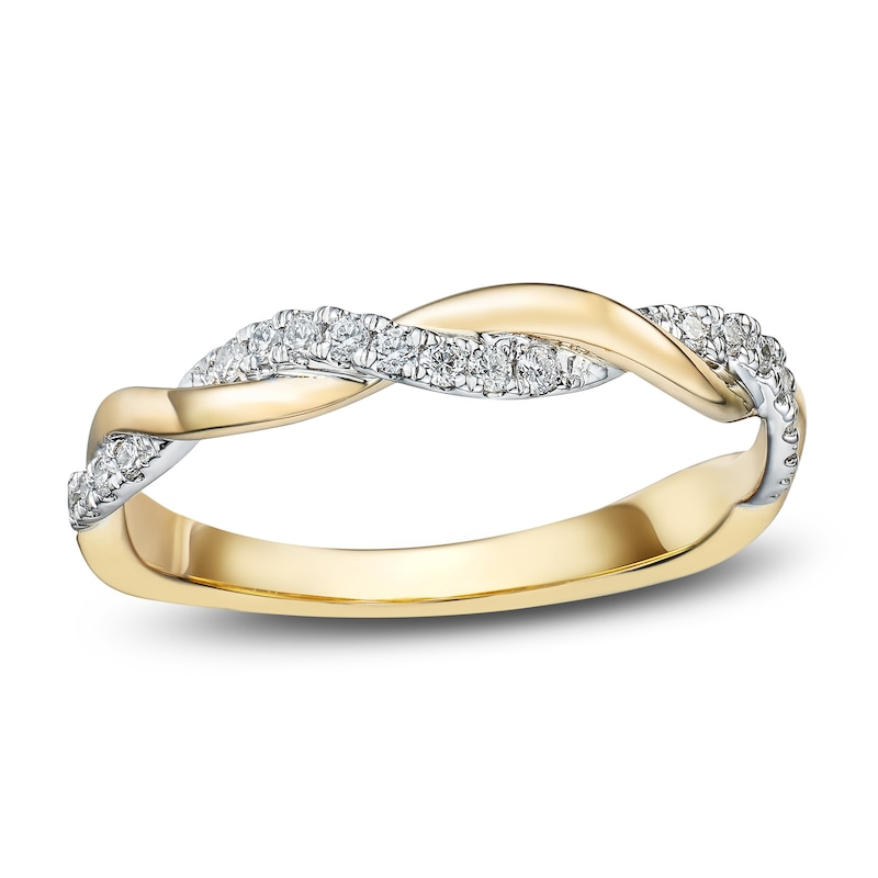 Main Image 1 of Diamond Ring 1/8 ct tw 14K Two-Tone Gold
