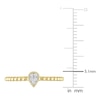 Thumbnail Image 4 of High-Polish Teardrop Ring Diamond Accents 14K Yellow Gold