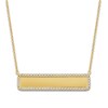 Thumbnail Image 1 of Diamond Bar Necklace 1/3 ct tw Round 14K Yellow Gold