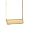 Thumbnail Image 2 of Diamond Bar Necklace 1/3 ct tw Round 14K Yellow Gold