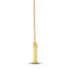 Thumbnail Image 4 of Diamond Bar Necklace 1/3 ct tw Round 14K Yellow Gold