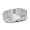 Thumbnail Image 1 of Matte Sandblasted Wedding Band 14K White Gold 7mm