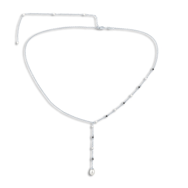 Main Image 1 of Pnina Tornai Freshwater Cultured Pearl & Diamond Pendant Necklace 1/4 ct tw 14K White Gold