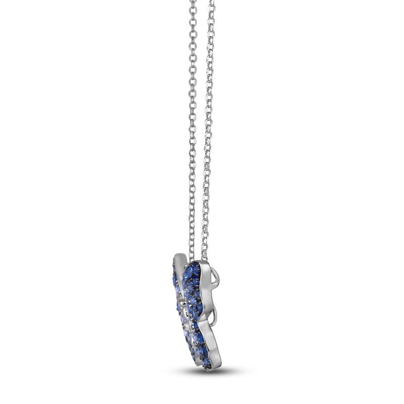 Main Image 2 of Le Vian Natural Sapphire Necklace 14K Vanilla Gold