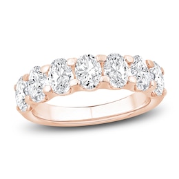 Oval-Cut Diamond Anniversary Band 2-1/8 ct tw 14K Rose Gold