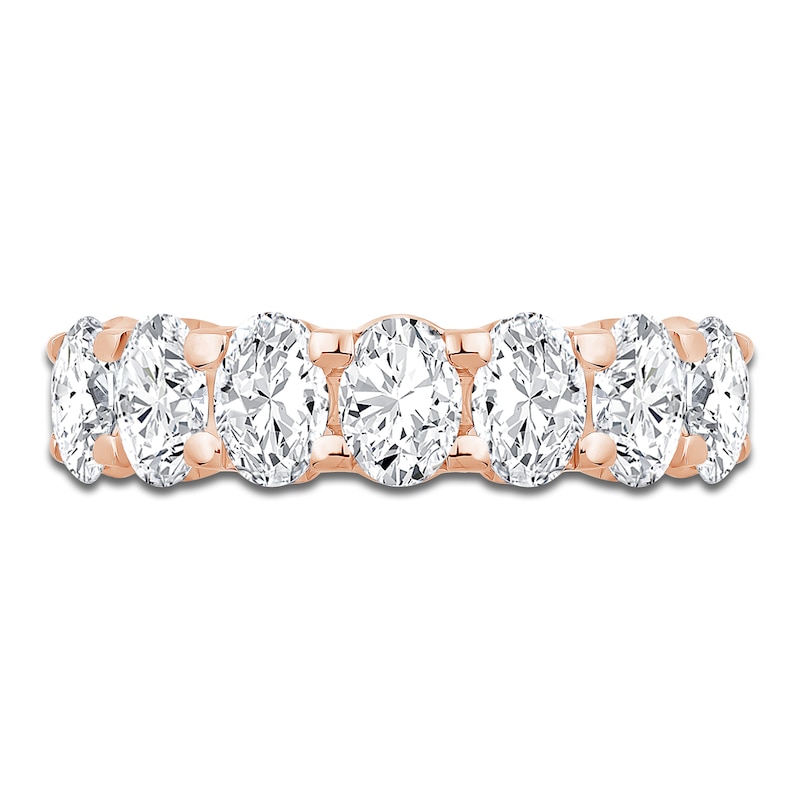 Main Image 3 of Oval-Cut Diamond Anniversary Band 2-1/8 ct tw 14K Rose Gold