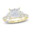 Thumbnail Image 1 of Pnina Tornai Diamond Princess-Cut Quad Engagement Ring 3 ct tw 14K Yellow Gold