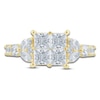 Thumbnail Image 3 of Pnina Tornai Diamond Princess-Cut Quad Engagement Ring 3 ct tw 14K Yellow Gold