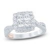 Thumbnail Image 1 of Pnina Tornai Diamond Princess-Cut Quad Engagement Ring 1-3/4 ct tw 14K White Gold