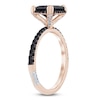 Thumbnail Image 2 of Pnina Tornai Emerald-Cut Black Diamond Engagement Ring 3 ct tw 14K Rose Gold