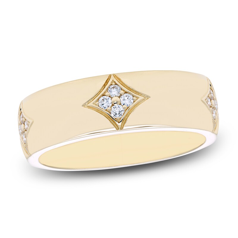 Main Image 1 of Men's Diamond Fashion Ring 1/5 ct tw 10K Yellow Gold