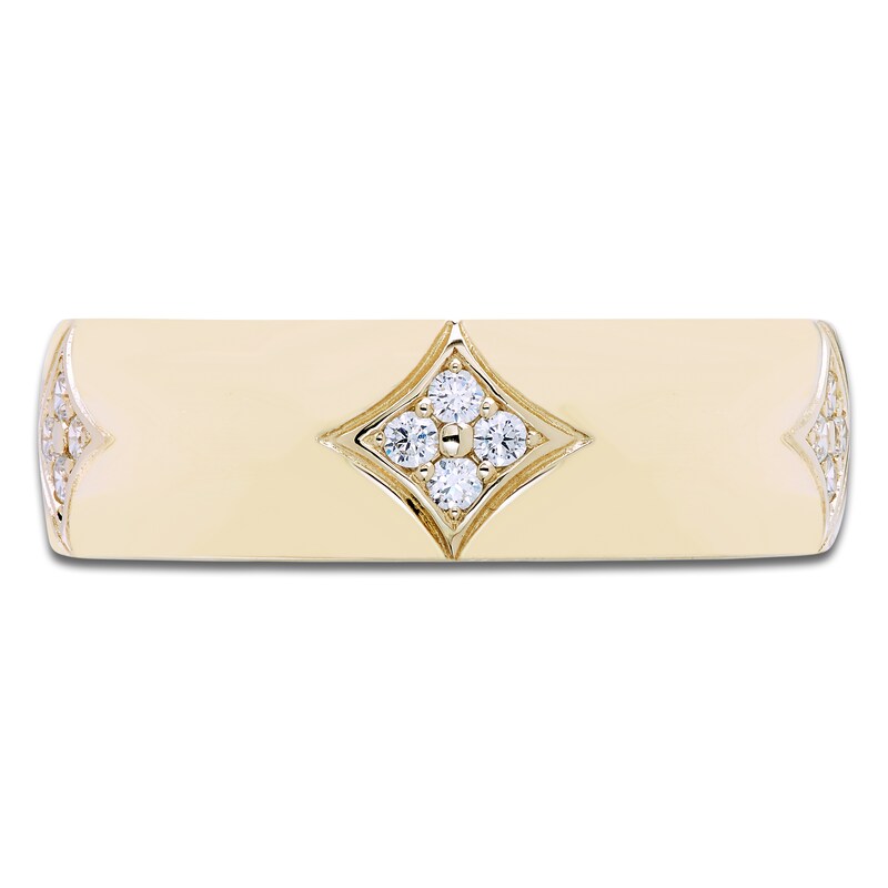 Main Image 3 of Men's Diamond Fashion Ring 1/5 ct tw 10K Yellow Gold